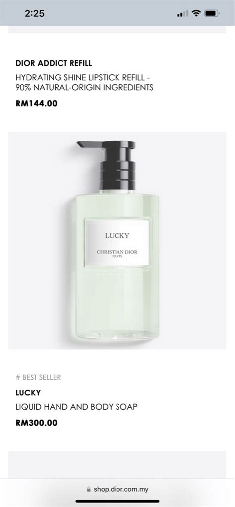 dior lucky shower gel|dior shower gel.